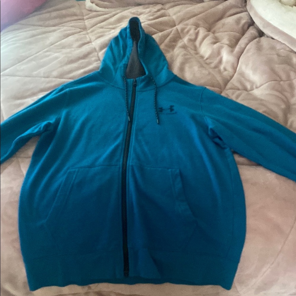 Under Armour Teal Full-Zip Hoodie
